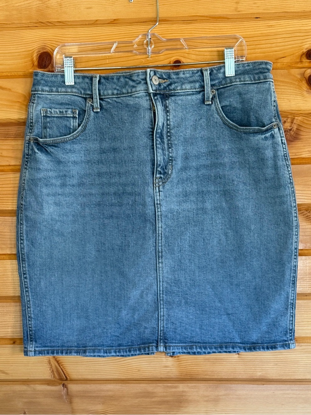 Old Navy Light Blue Denim Skirt